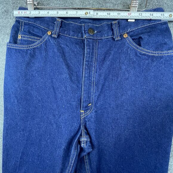 Vintage Levi's Misses Jeans Womens 16 Straight Taper Orange Tab Red Batwing USA - Picture 8 of 9